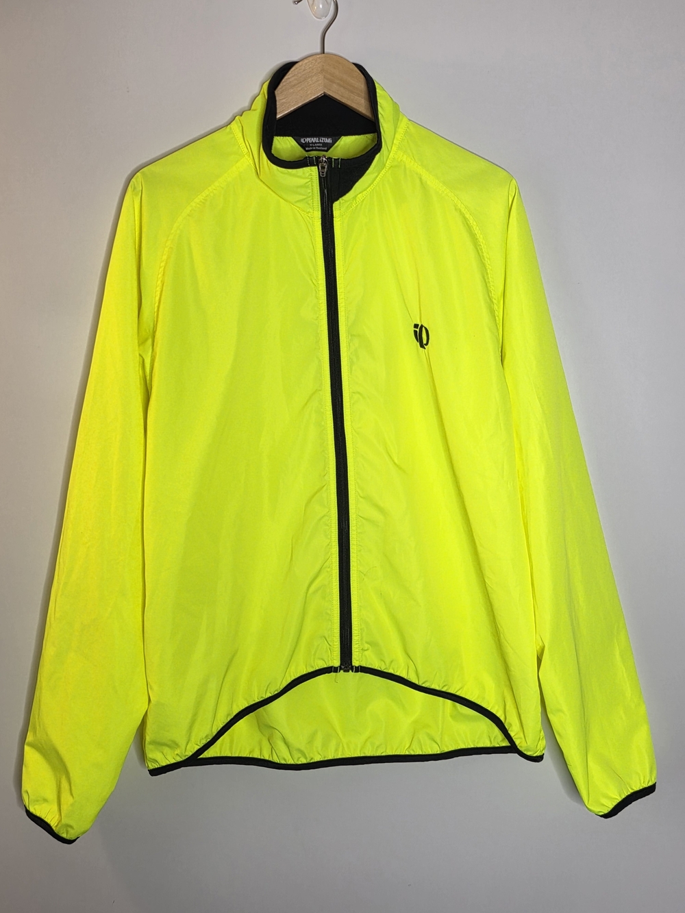 Pearl Izumi Men’s High-Visibility bright neon Yellow Cycling Jacket size XL